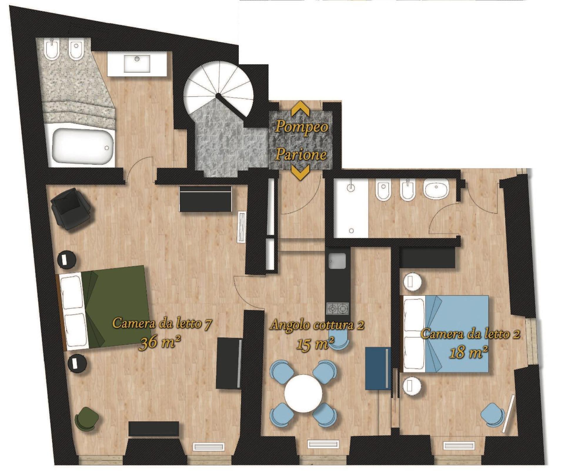 Palazzetto De Lante Appartamento Parione — Foto 1